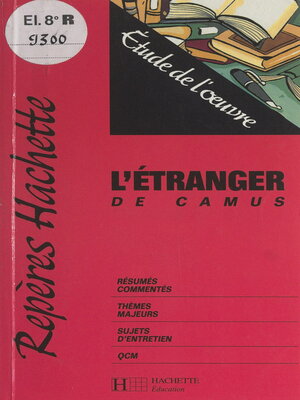 cover image of L'étranger, de Camus